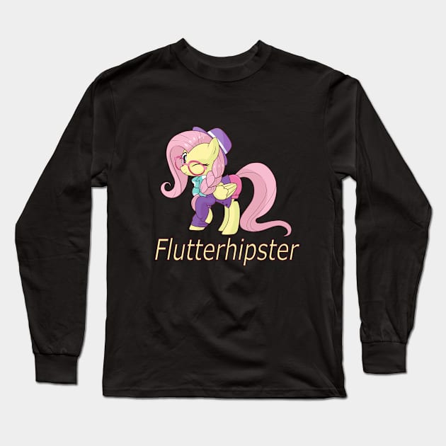 Flutterhipster Long Sleeve T-Shirt by N0KKUN
